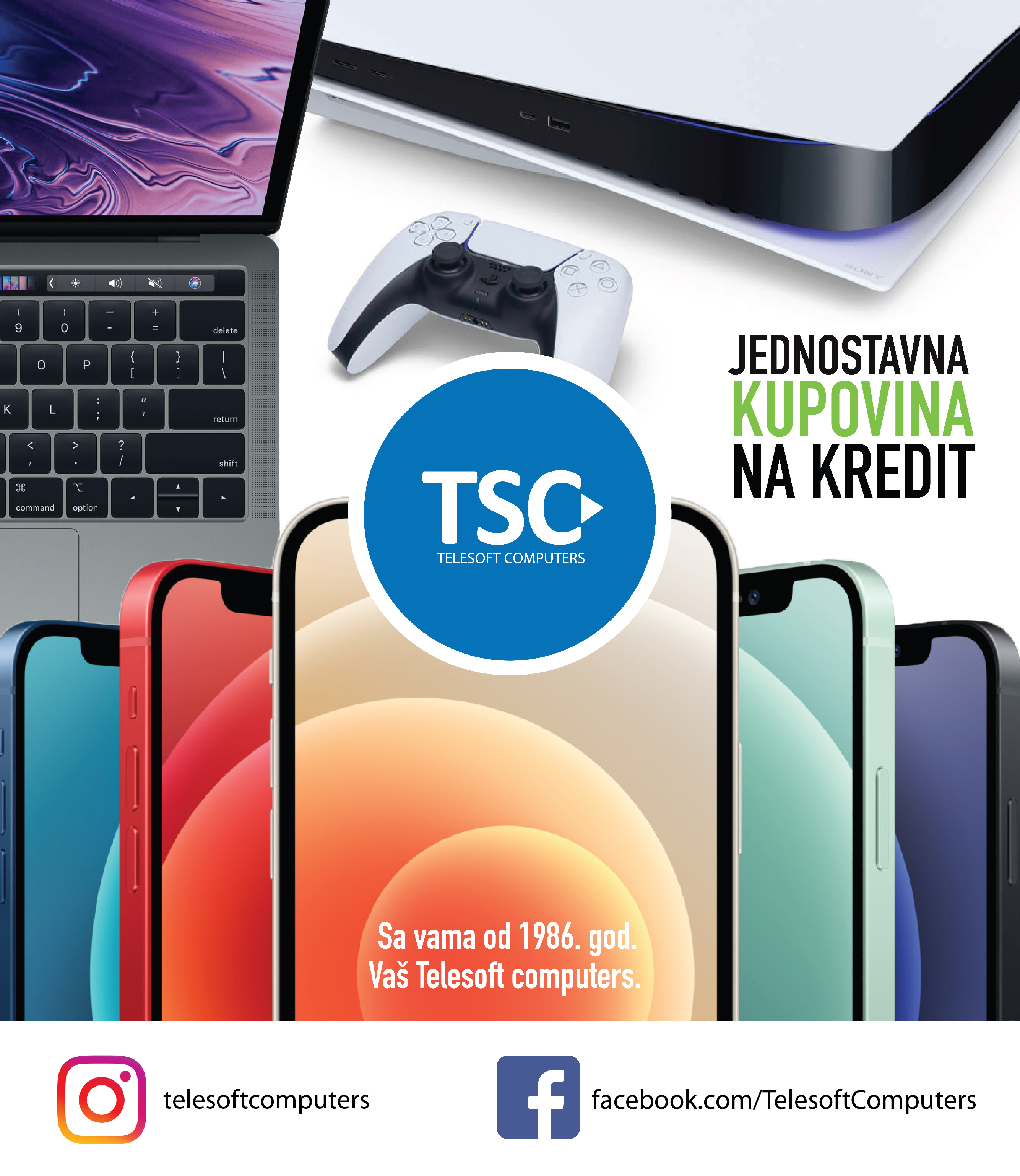 TELESOFT computers d.o.o. - Dru&scaron;tvo za informatički inžinjering i usluge, Za jedan korak ispred, Sa Vama od 1986 godine.